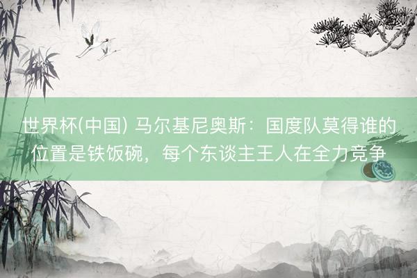 世界杯(中国) 马尔基尼奥斯：国度队莫得谁的位置是铁饭碗，每个东谈主王人在全力竞争